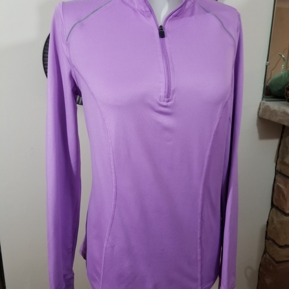 Xersion sz sm athletic jacket lilac 1/4 zip - Picture 4 of 10